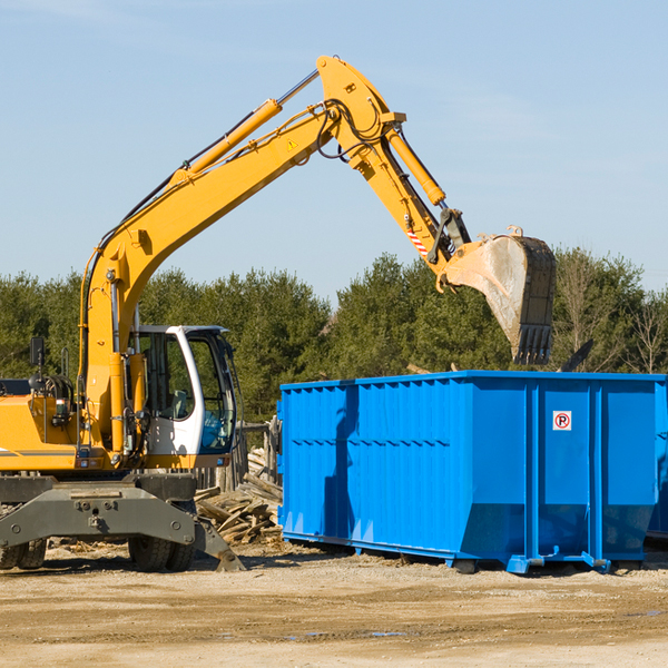 can i choose the location where the residential dumpster will be placed in Eskridge KS